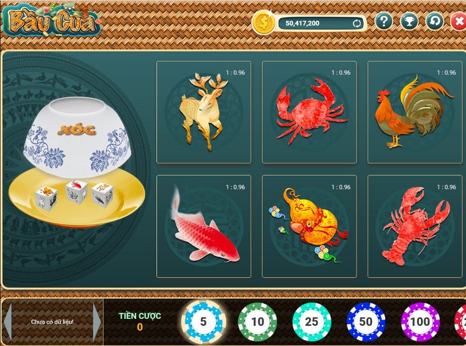 Quy luật xác suất Bầu Cua bách phát bách trúng